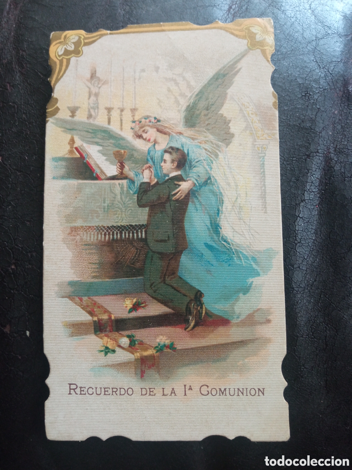 Postales: Antiguo recordatorio de Primera Comuni&oacute;n de 1910, Valencia