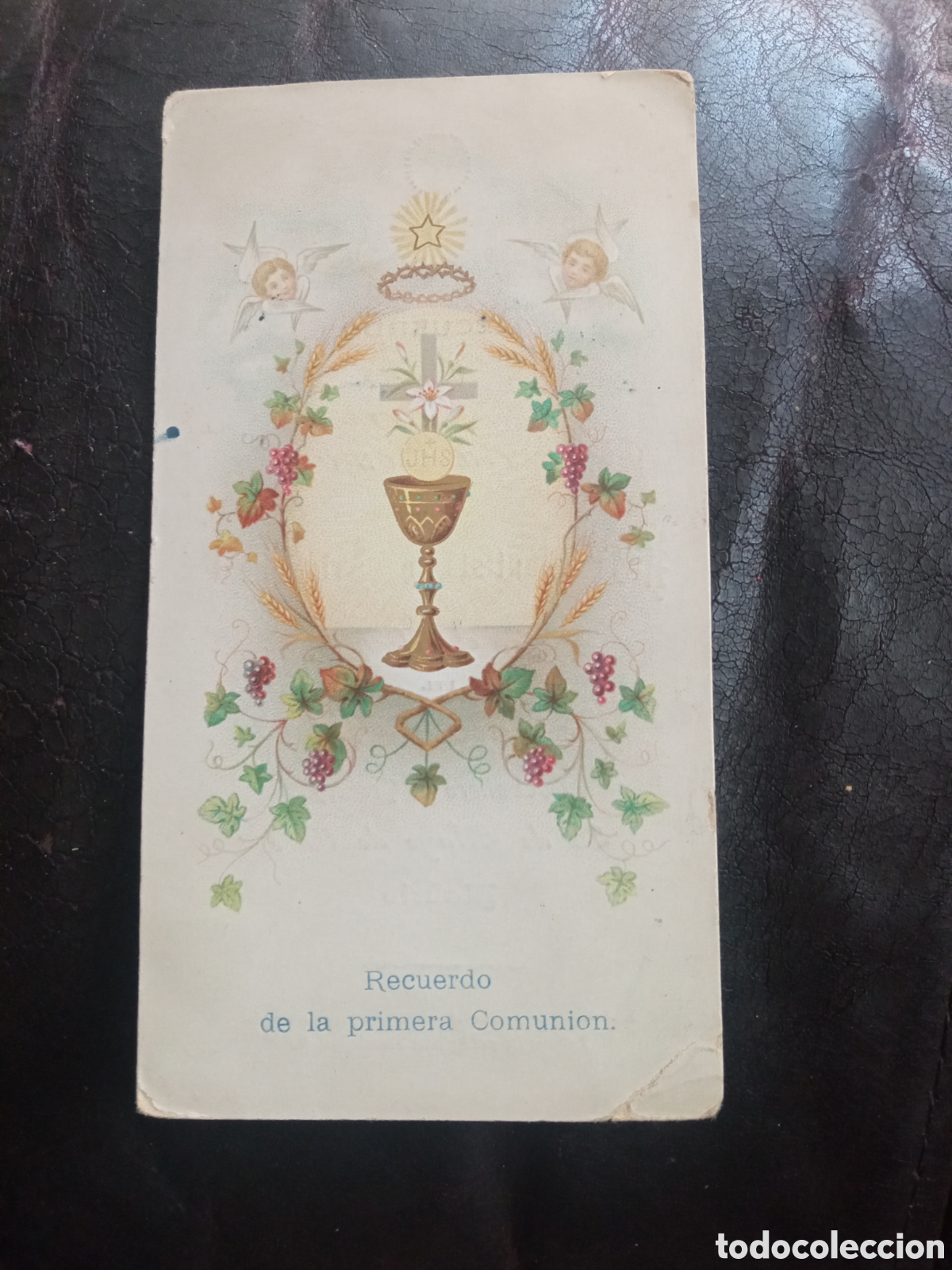 Postales: Antiguo recordatorio de Primera Comuni&oacute;n de 1907, Madrid