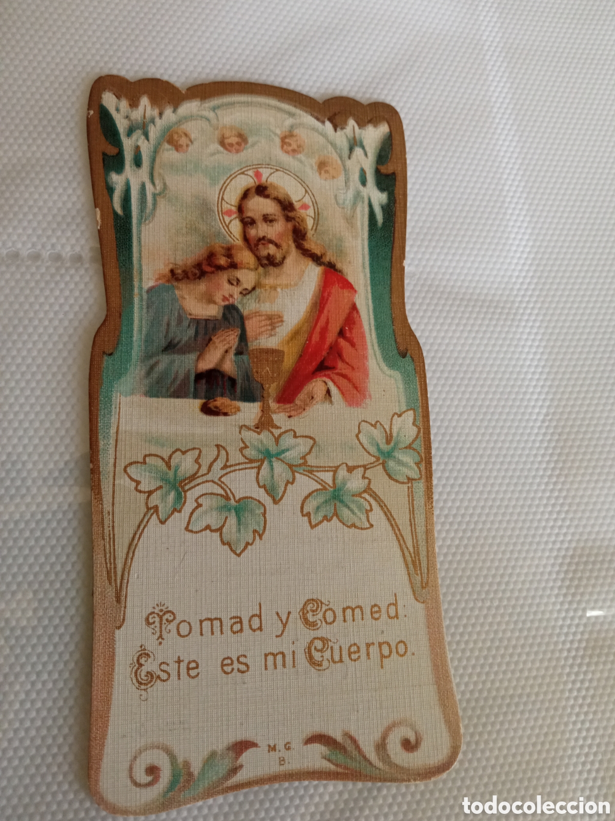 Postales: Antiguo recordatorio de Primera Comuni&oacute;n de 1910,Santuario de Nuestra Se&ntilde;ora del Perpetuo Socorro