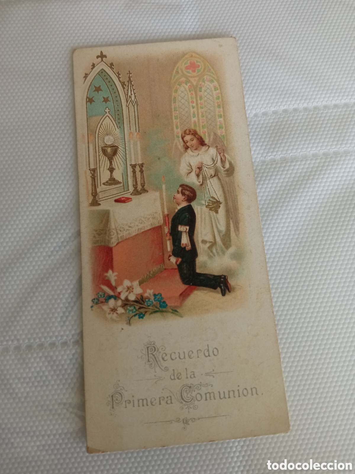 Postales: Antiguo recordatorio de Primera Comuni&oacute;n de 1904, Valencia