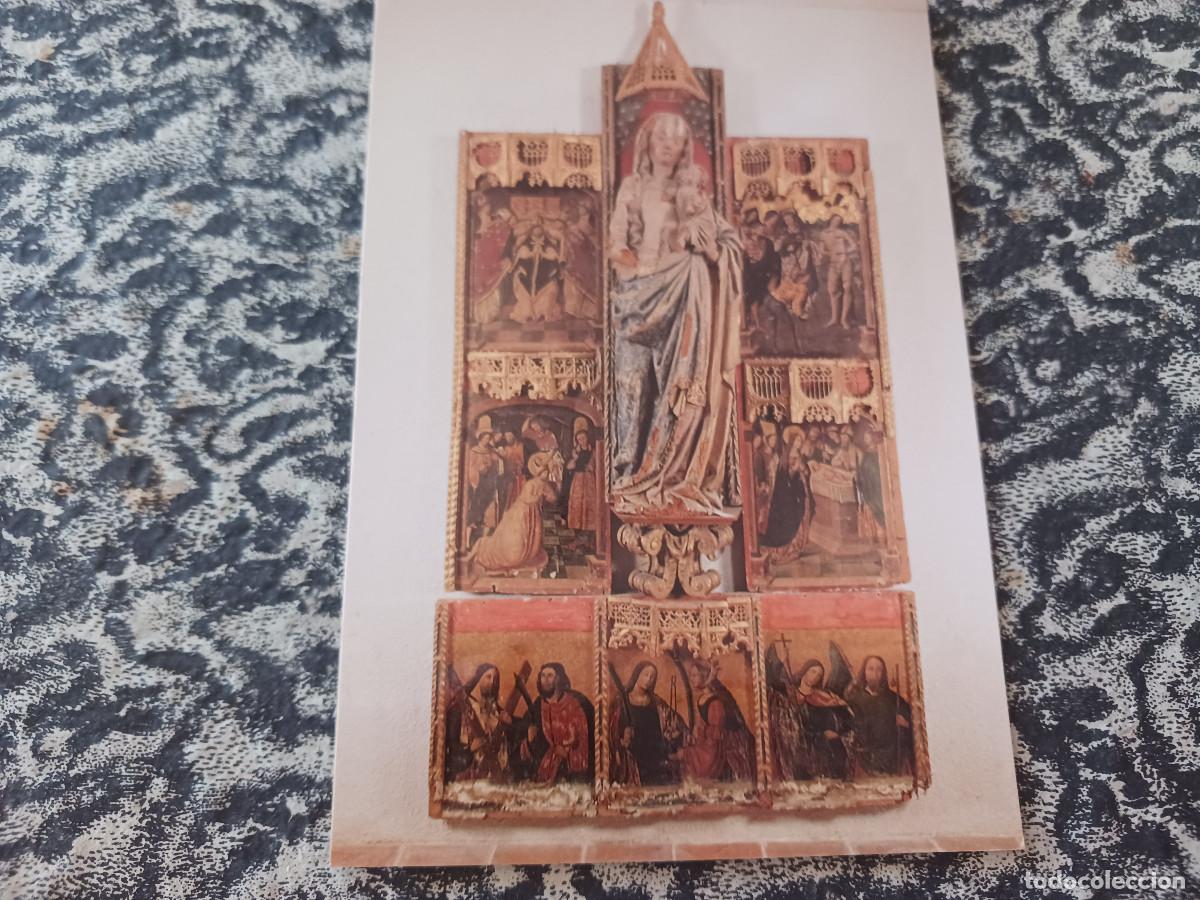 Postales: 15 catedral de astorga, retablo gotico de transicion y virgen con el ni&ntilde;o