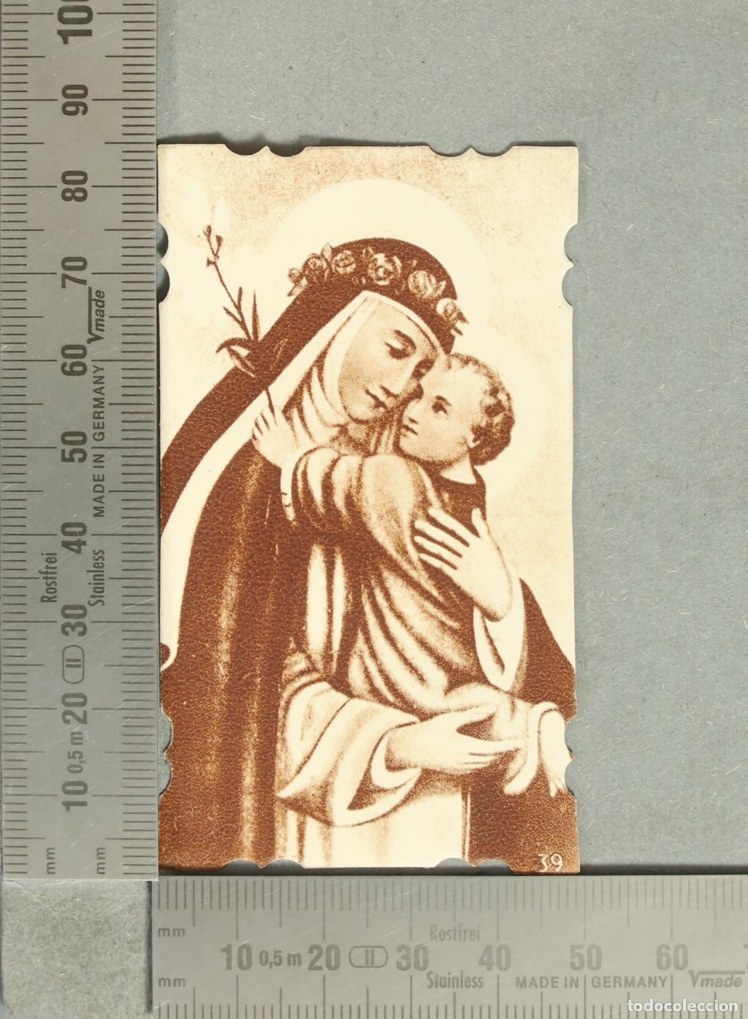 Postales: ESTAMPA. Santa Rosa de Lima con el Ni&ntilde;o Jes&uacute;s