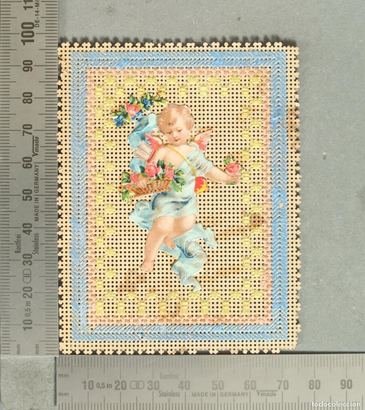 Postales: ESTAMPA. troquelada de &aacute;ngel QUERUBIN. CUPIDO