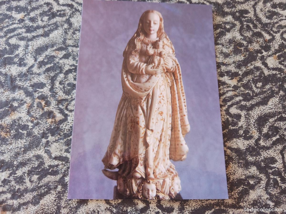 Postales: 13 salamanca, museo de s. esteban, virgen con ni&ntilde;o, marfil, ed. san esteban 1993