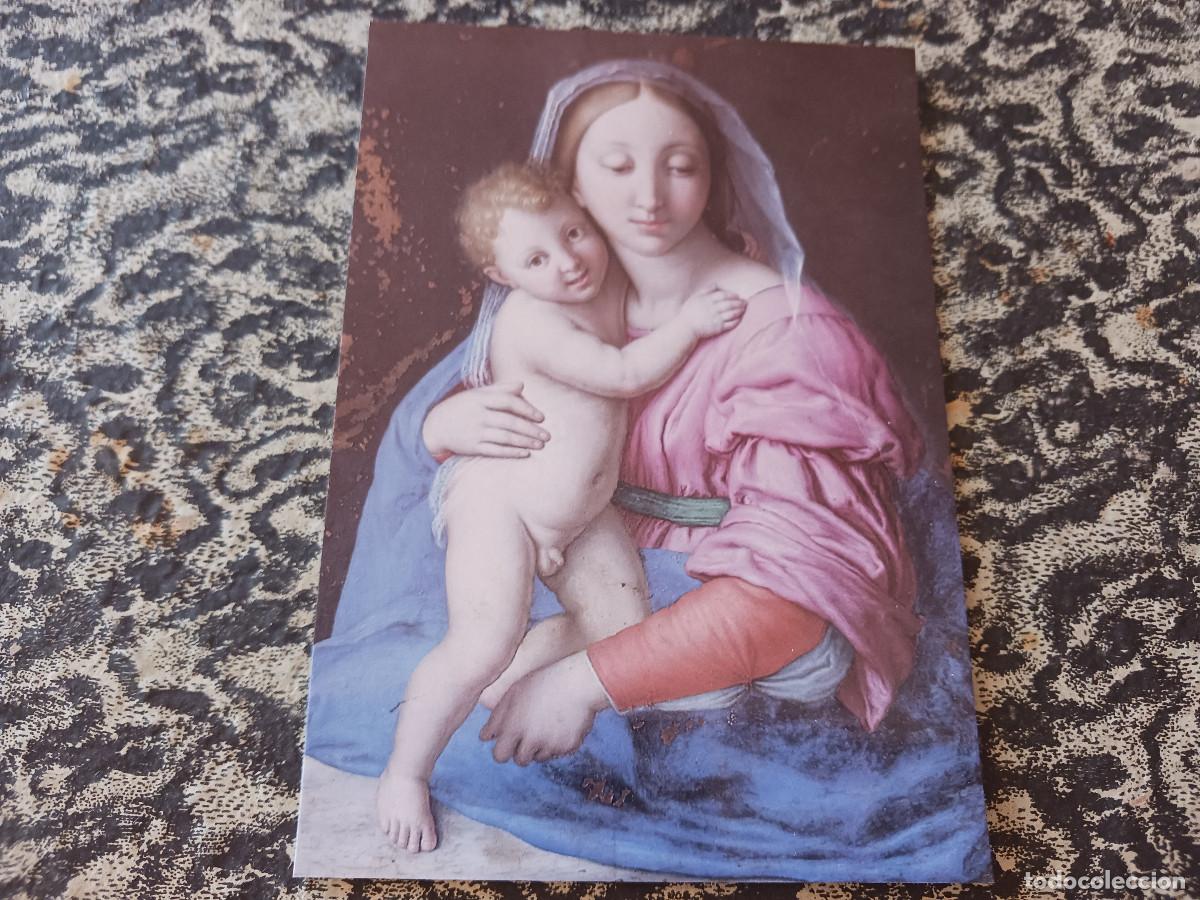 Postales: 13 salamanca, museo de s. esteban, virgen con ni&ntilde;o, oleo, ed. san esteban 1993