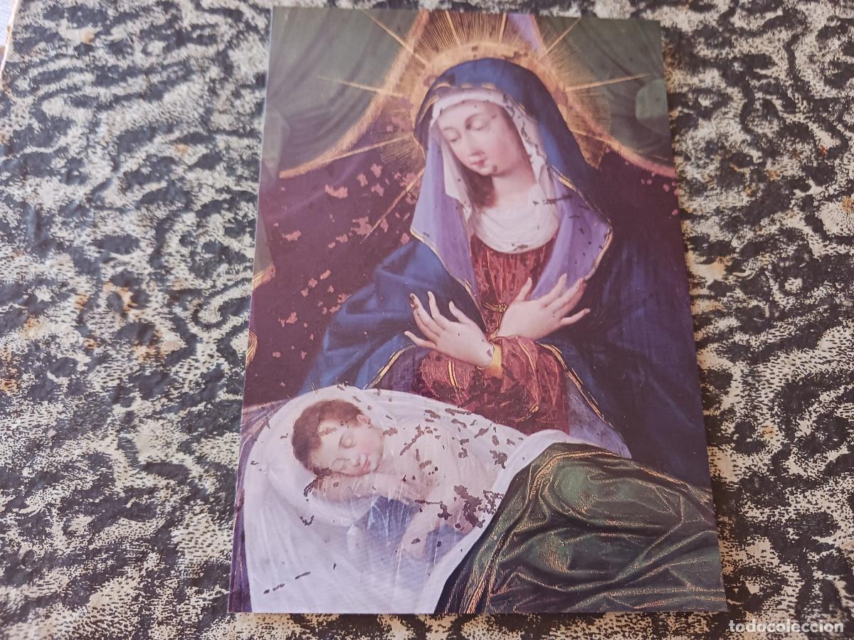 Postales: 13 salamanca, museo de s. esteban, virgen adorando al ni&ntilde;o, oleo, ed. san esteban 1993