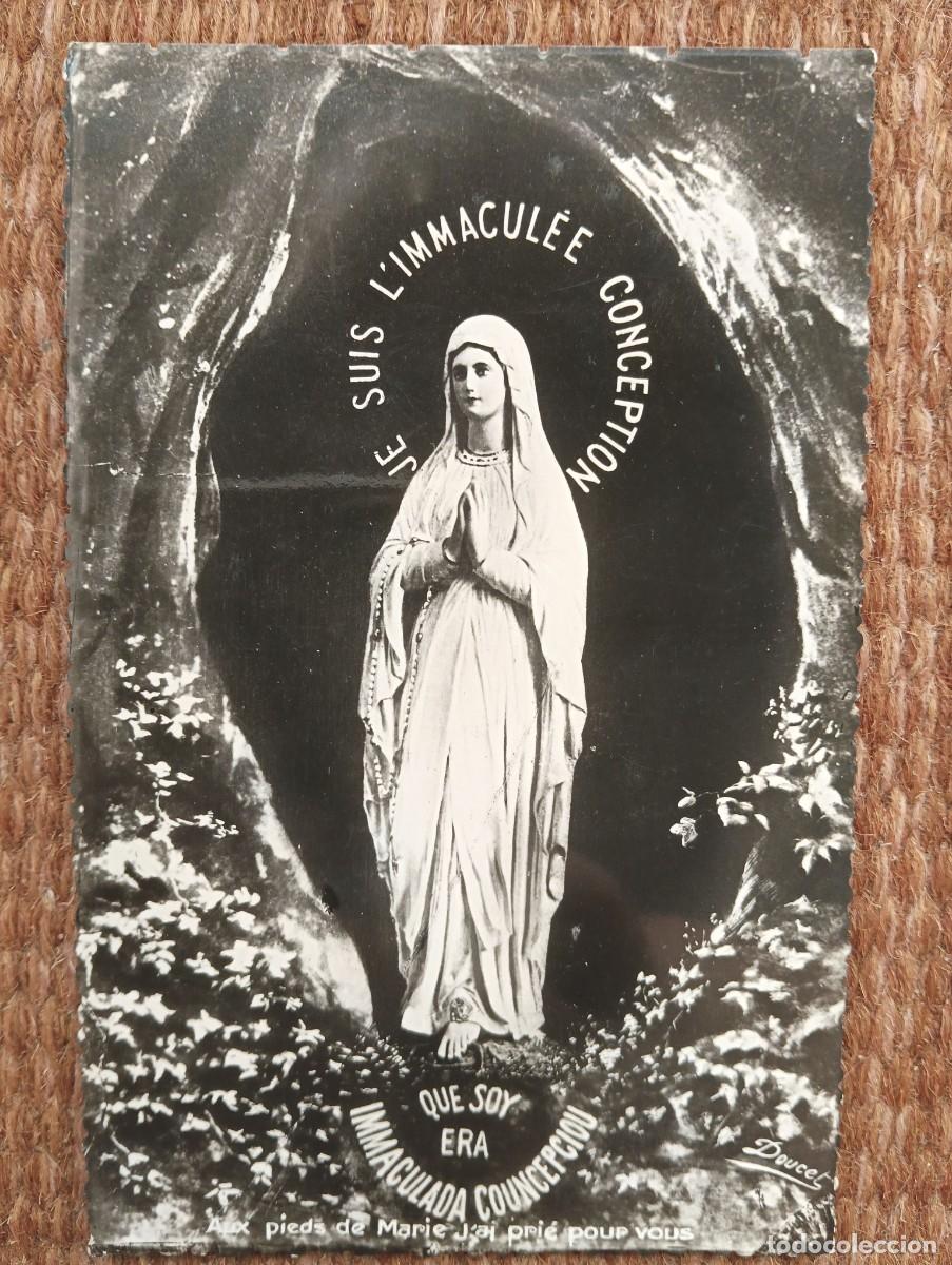 Postales: VIRGEN DE LOURDES EN LA GRUTA