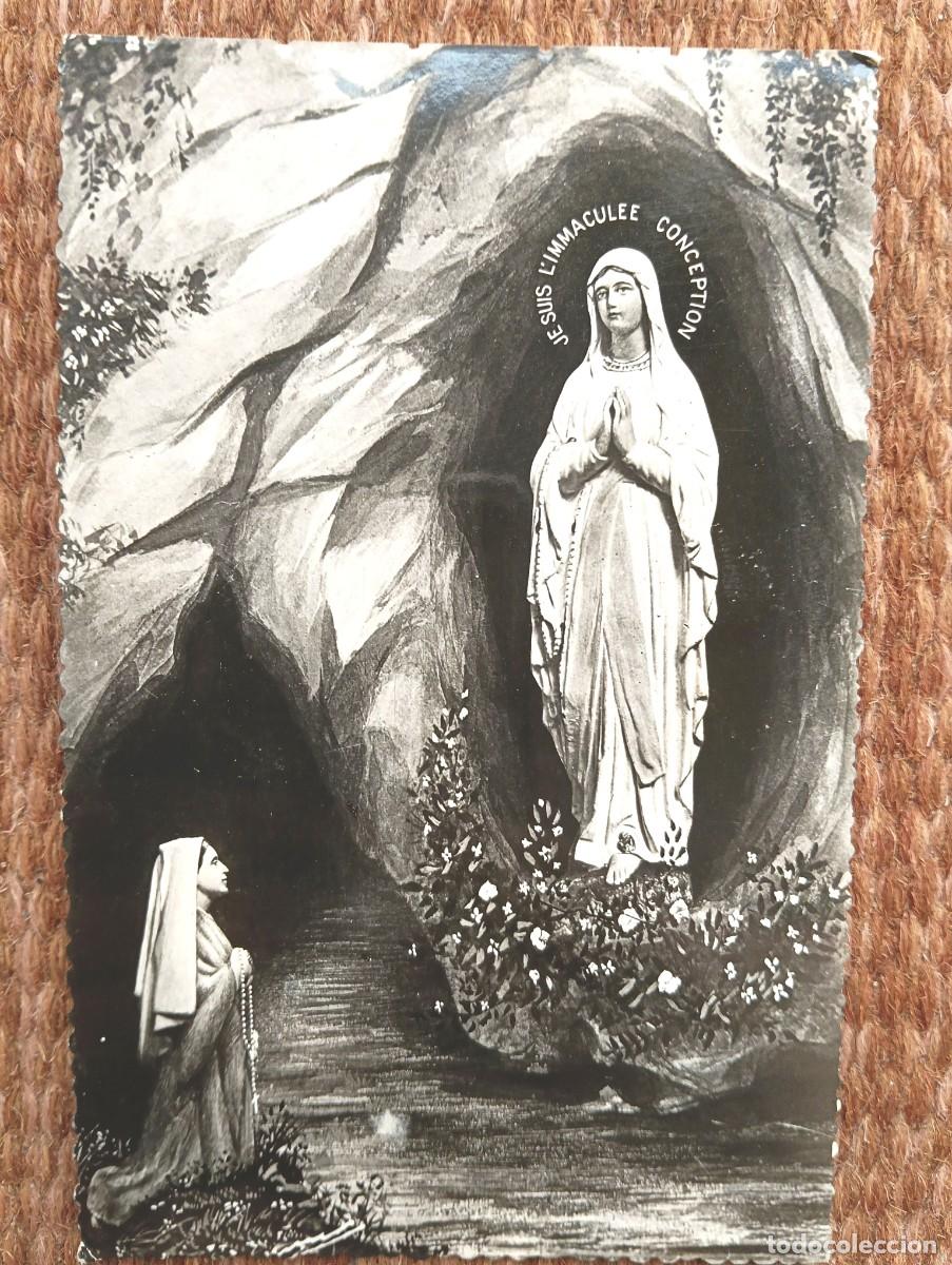 Postales: VIRGEN DE LOURDES EN LA GRUTA