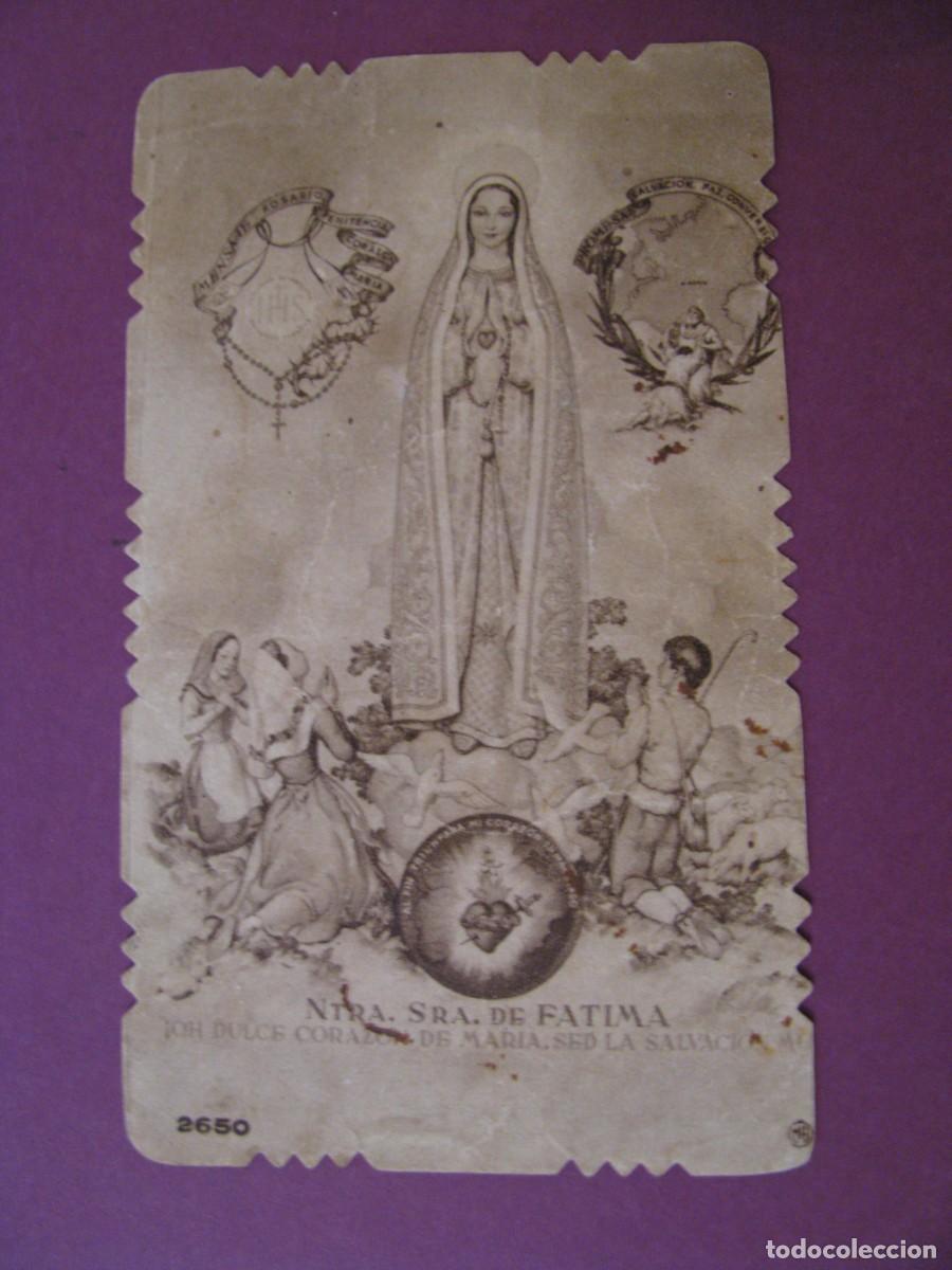 Postales: ESTAMPA RELIGIOSA. NTRA. SRA. DE FATIMA. 9X5,5 CM