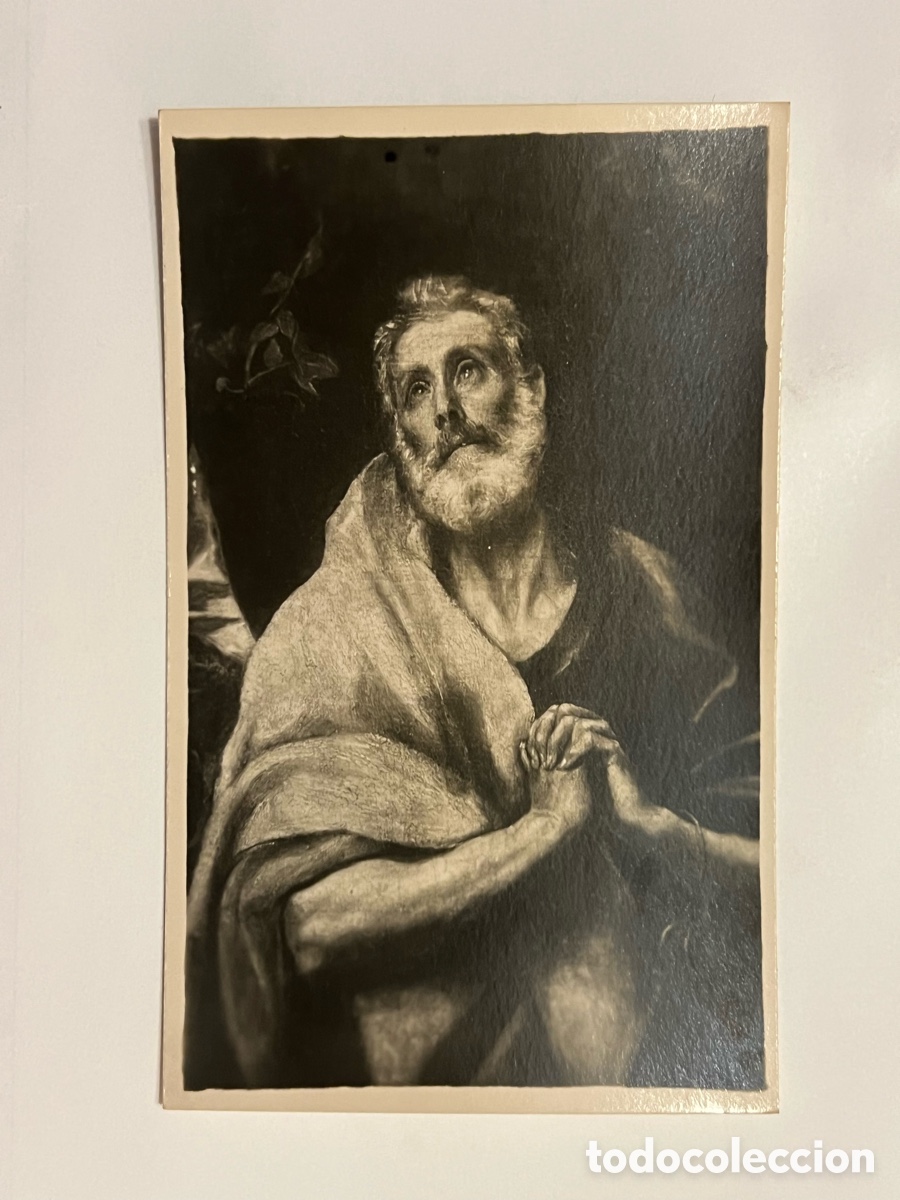 Postales: EL GRECO. LAS LAGRIMAS DE SAN PEDRO.. Postal fotogr&aacute;fica.. anonimo.. Med&iacute;das: 14 x 9 cm