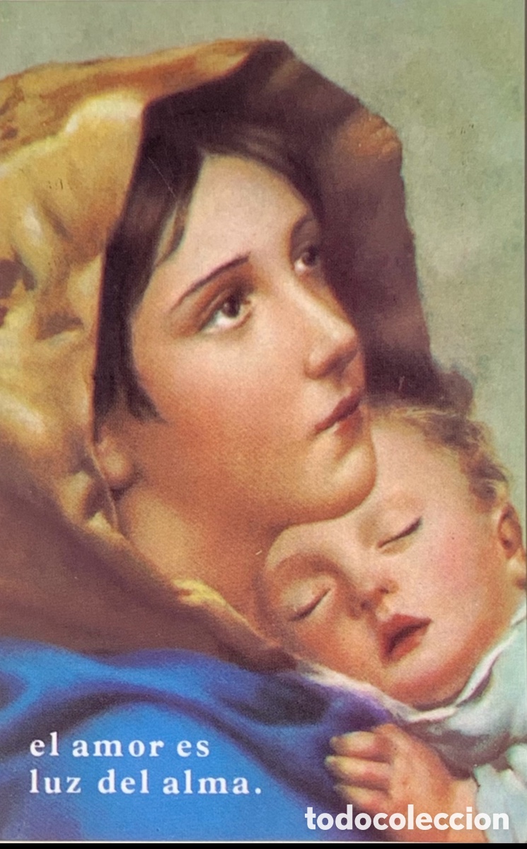 Postales: Estampa Religiosa. El &Aacute;ngelus. Misioneras Hijas del Coraz&oacute;n de Jes&uacute;s. A&ntilde;os 70.