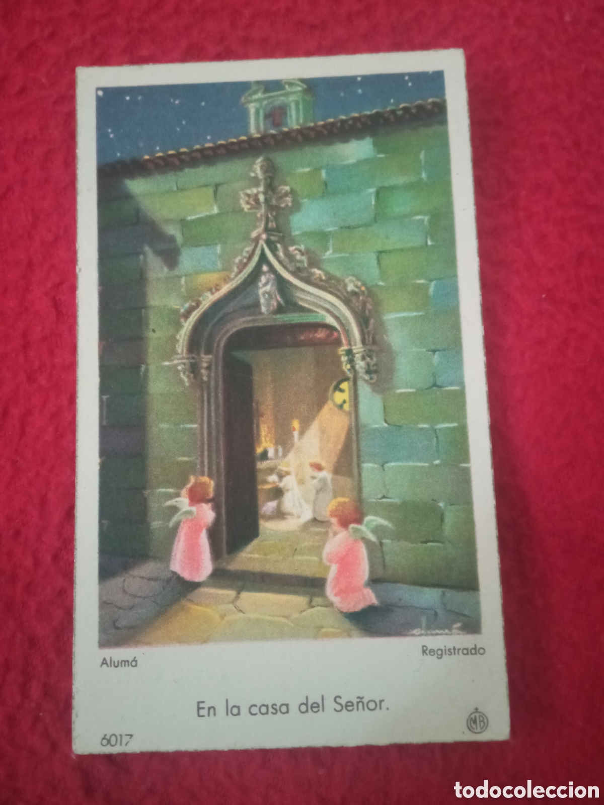 Postales: Antiguo recordatorio de Primera Comuni&oacute;n de 1947,Pontevedra