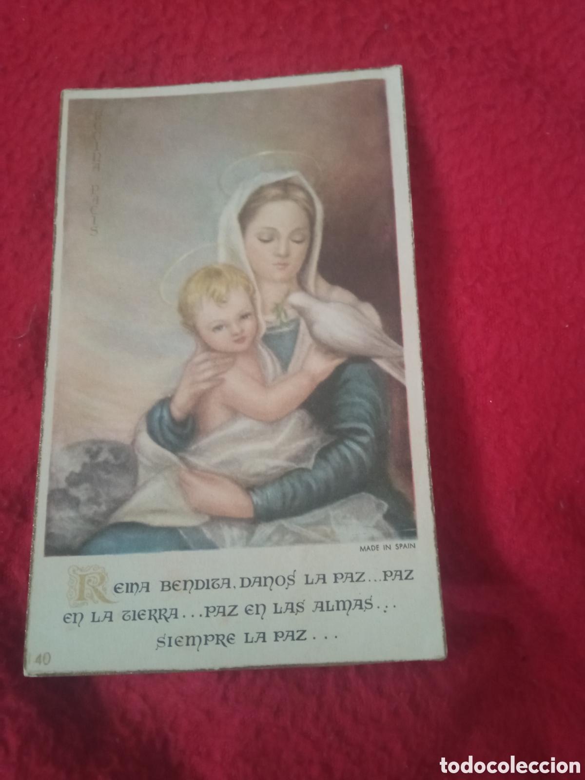 Postales: Antiguo recordatorio de Primera Comuni&oacute;n de 1959,C&aacute;diz