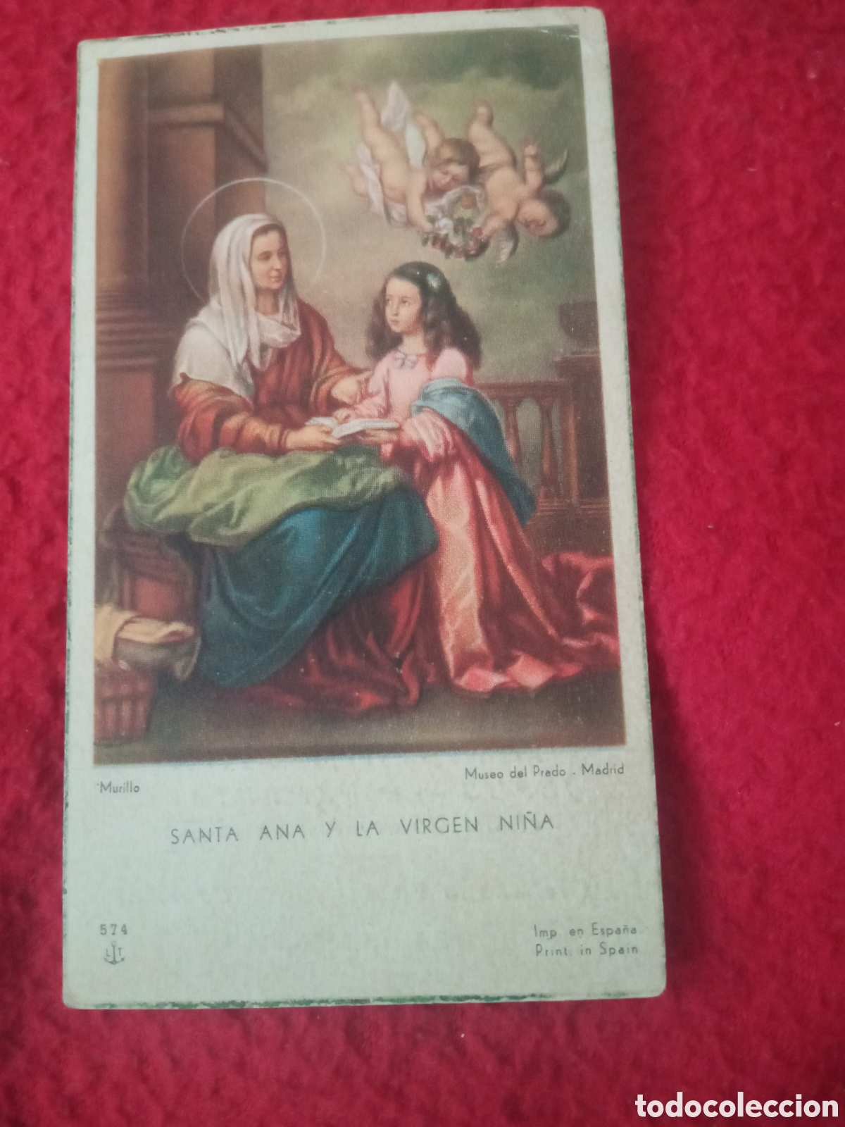 Postales: Antiguo recordatorio de Primera Comuni&oacute;n de 1953, Orellana la Vieja (Badajoz)