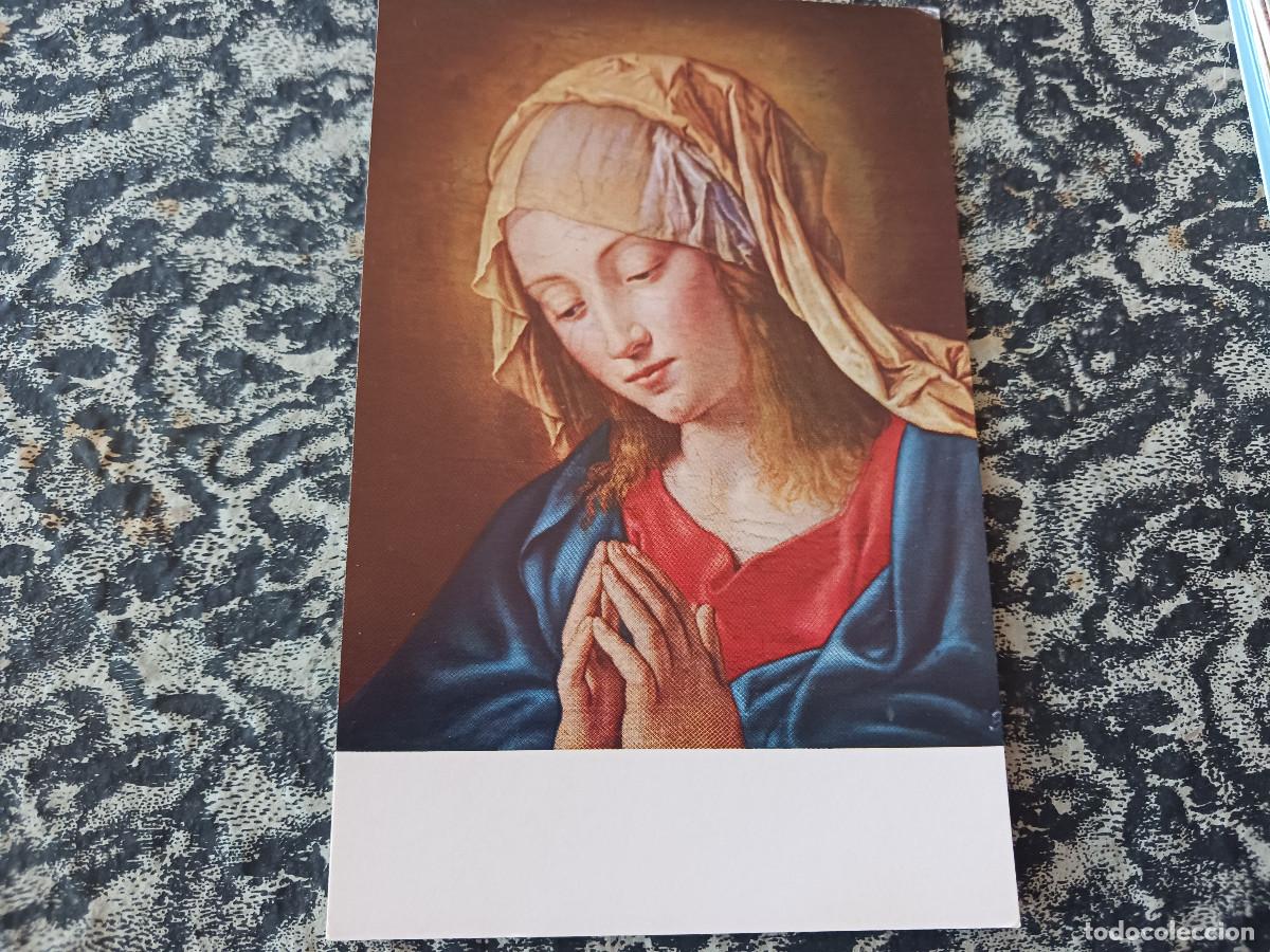 Postales: GIOVANNI BATTISTA DA SASSOFERRATO. LA VIRGEN. MUSEO DEL PRADO.