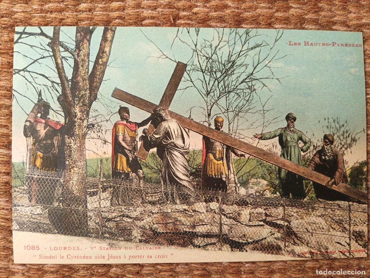 Postales: LOURDES - V ESTACION DEL CALVARIO