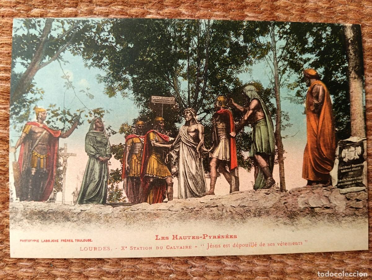 Postales: LOURDES - X ESTACION DEL CALVARIO