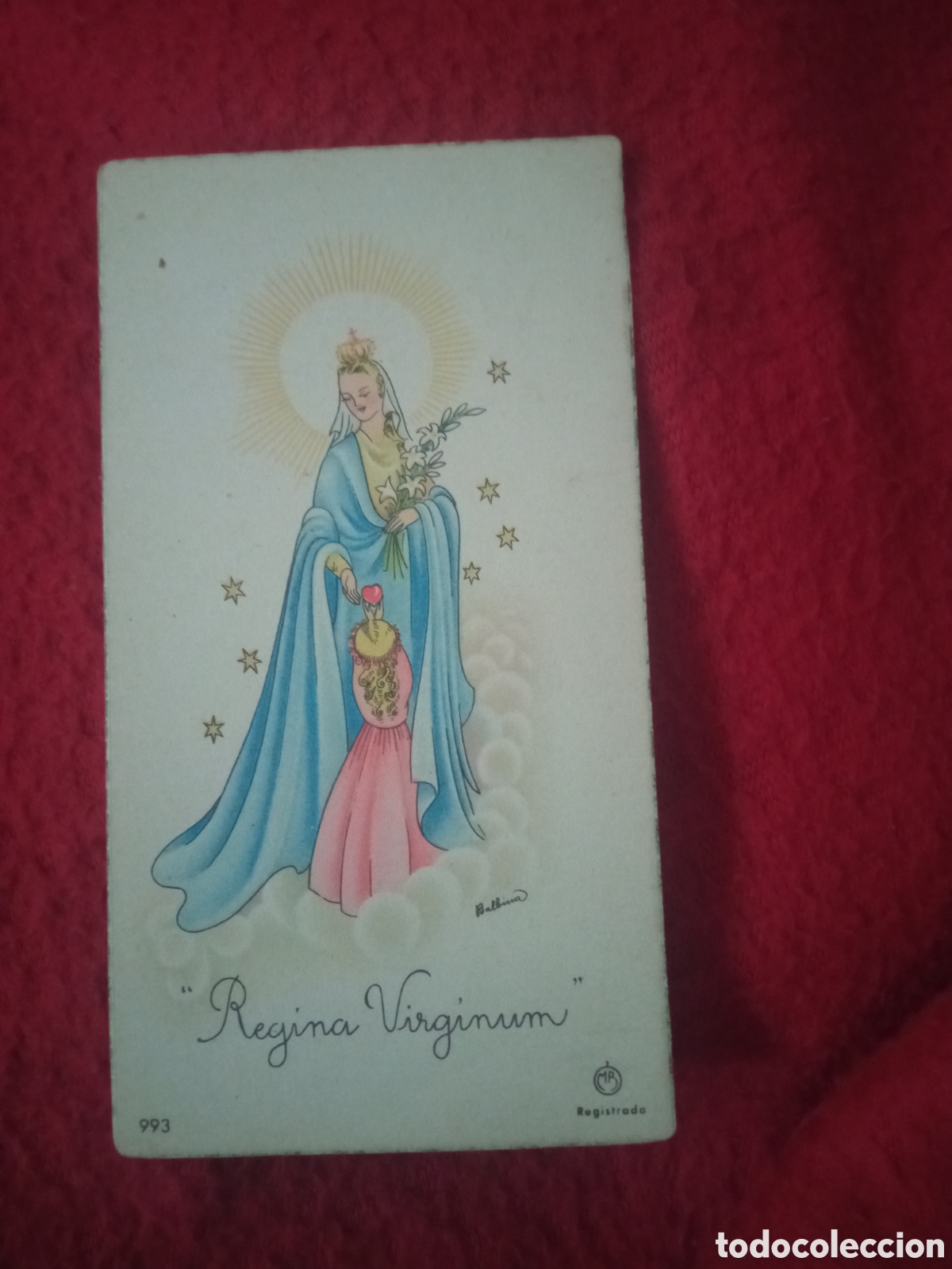 Postales: Antiguo recordatorio de Primera Comuni&oacute;n de 1954, Salamanca