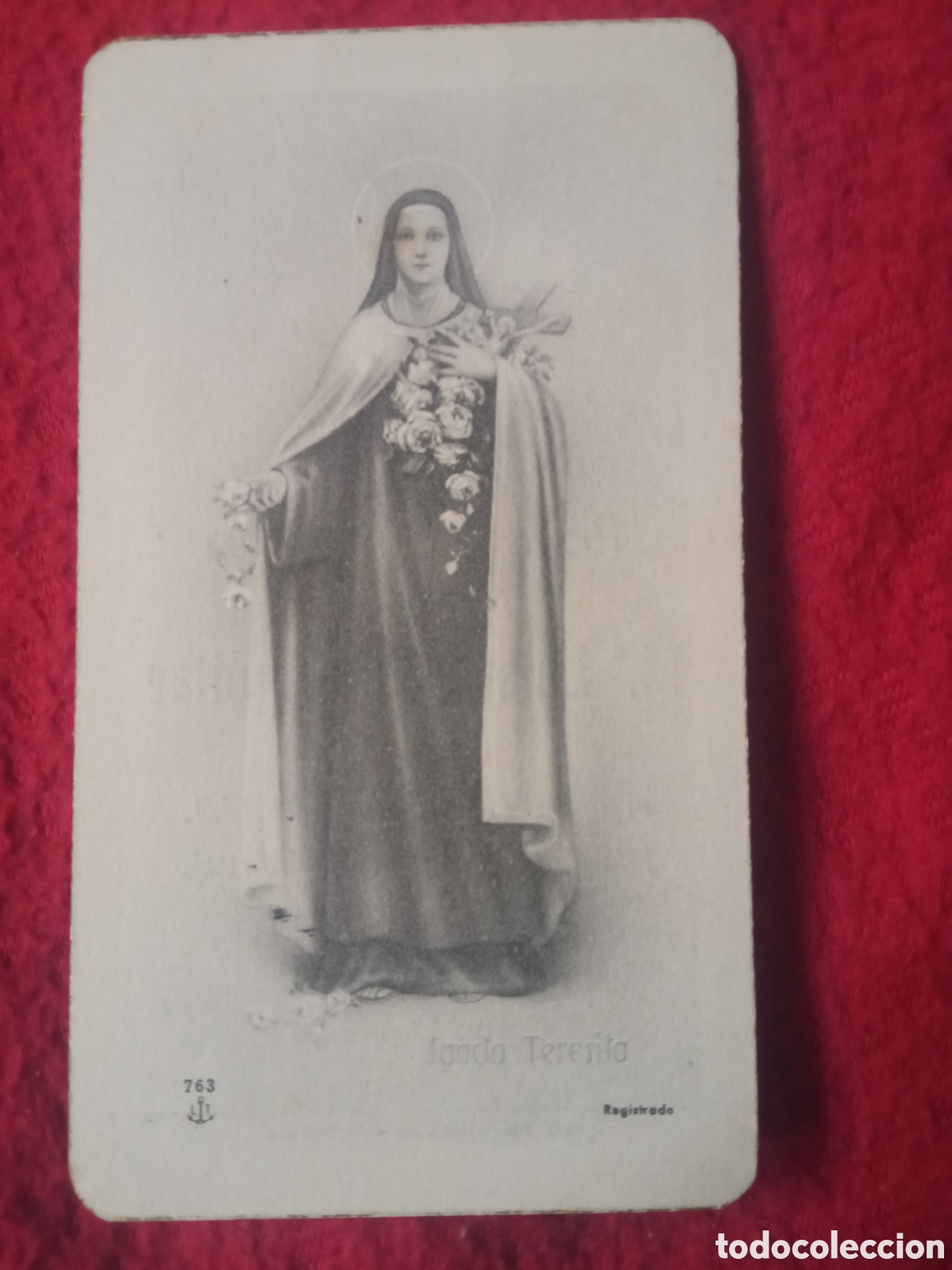 Postales: Antiguo recordatorio de Primera Comuni&oacute;n de 1948, Parroquia de Santo Domingo, Badajoz