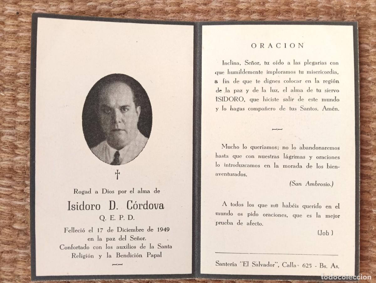 Postales: ESQUELA - IN MEMORIAN DE SE&Ntilde;OR FALLECIDO EN 1949