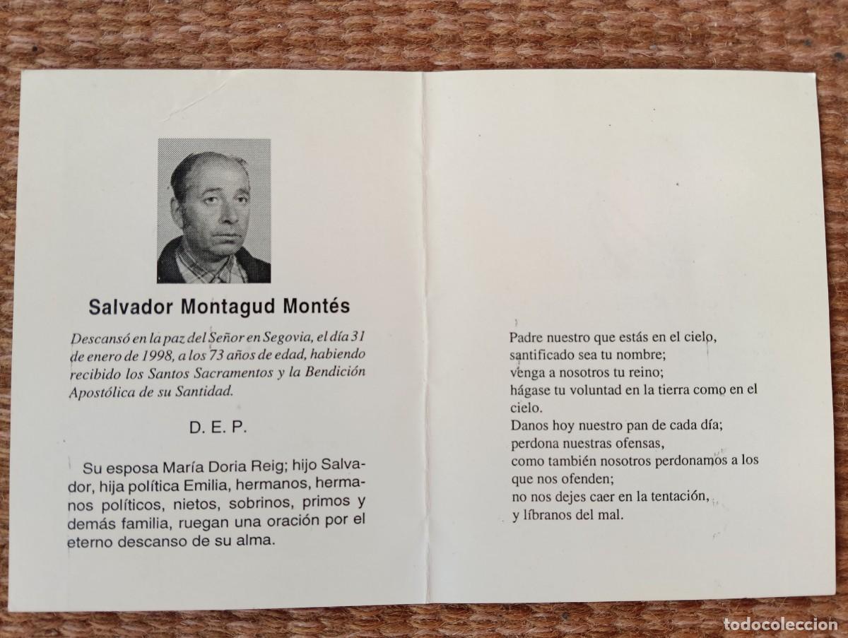 Postales: SEGOVIA - ESQUELA - IN MEMORIAN DE SE&Ntilde;OR FALLECIDO EN 1998