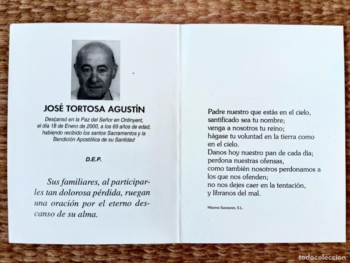 Postales: ONTINYENT - ESQUELA - IN MEMORIAN DE SE&Ntilde;OR FALLECIDO EN 2000