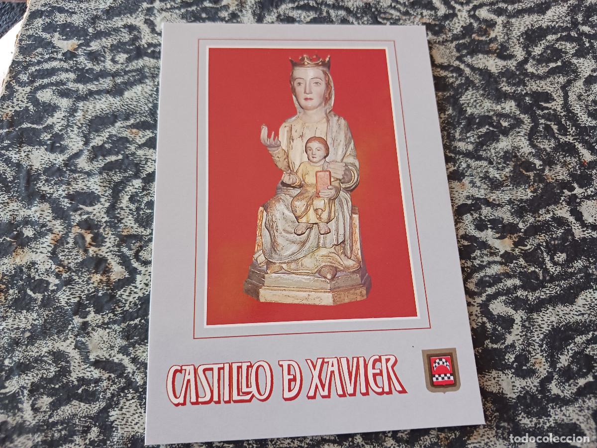 Postales: 52 Castillo de Xavier - Imagen de Santa Mar&iacute;a de Xavier, ed. escudo