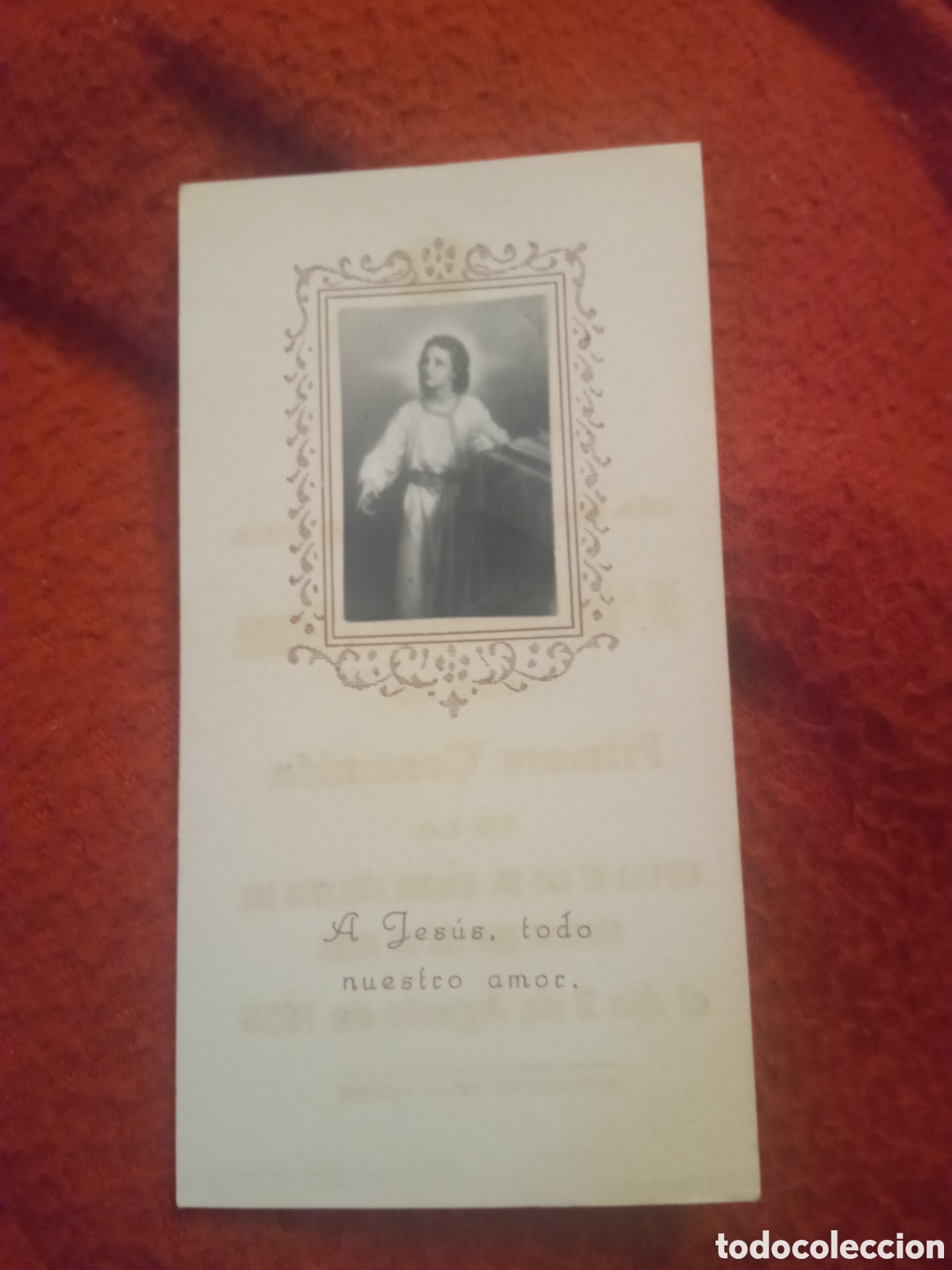 Postales: Antiguo recordatorio de Primera Comuni&oacute;n de 1936,C&aacute;diz