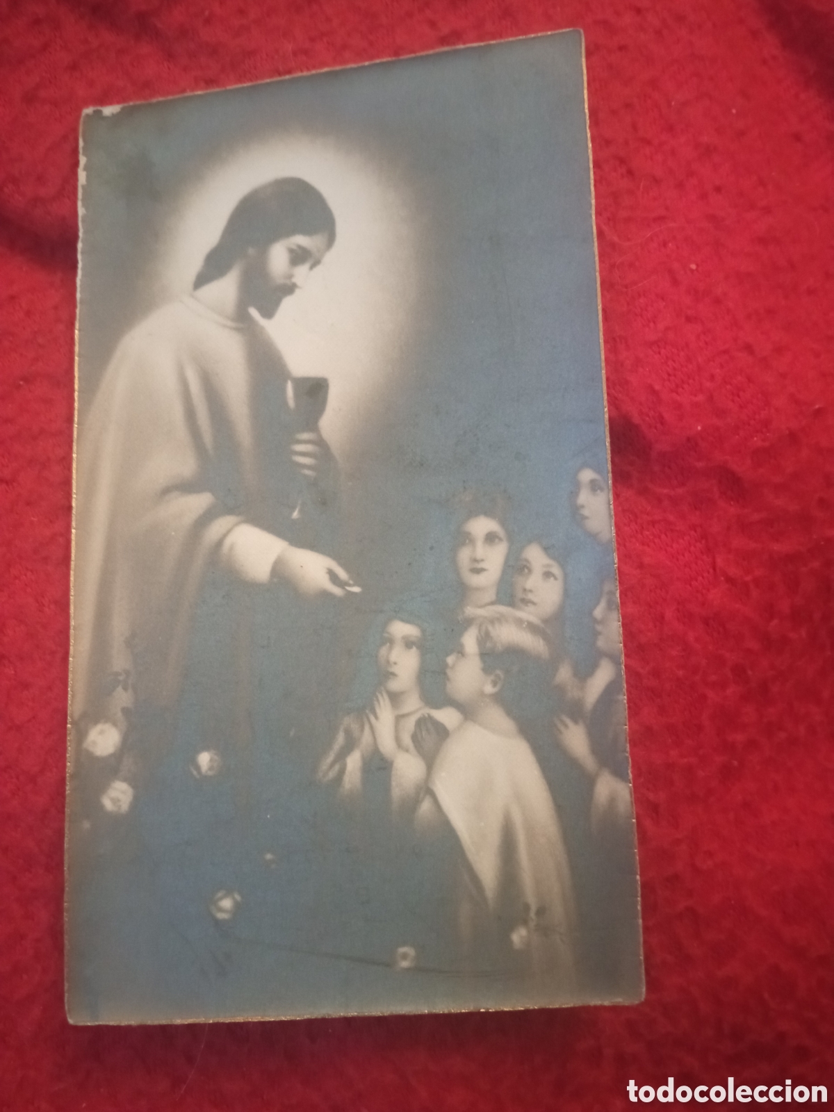 Postales: Antiguo recordatorio de Primera Comuni&oacute;n de 1930 San Sebasti&aacute;n