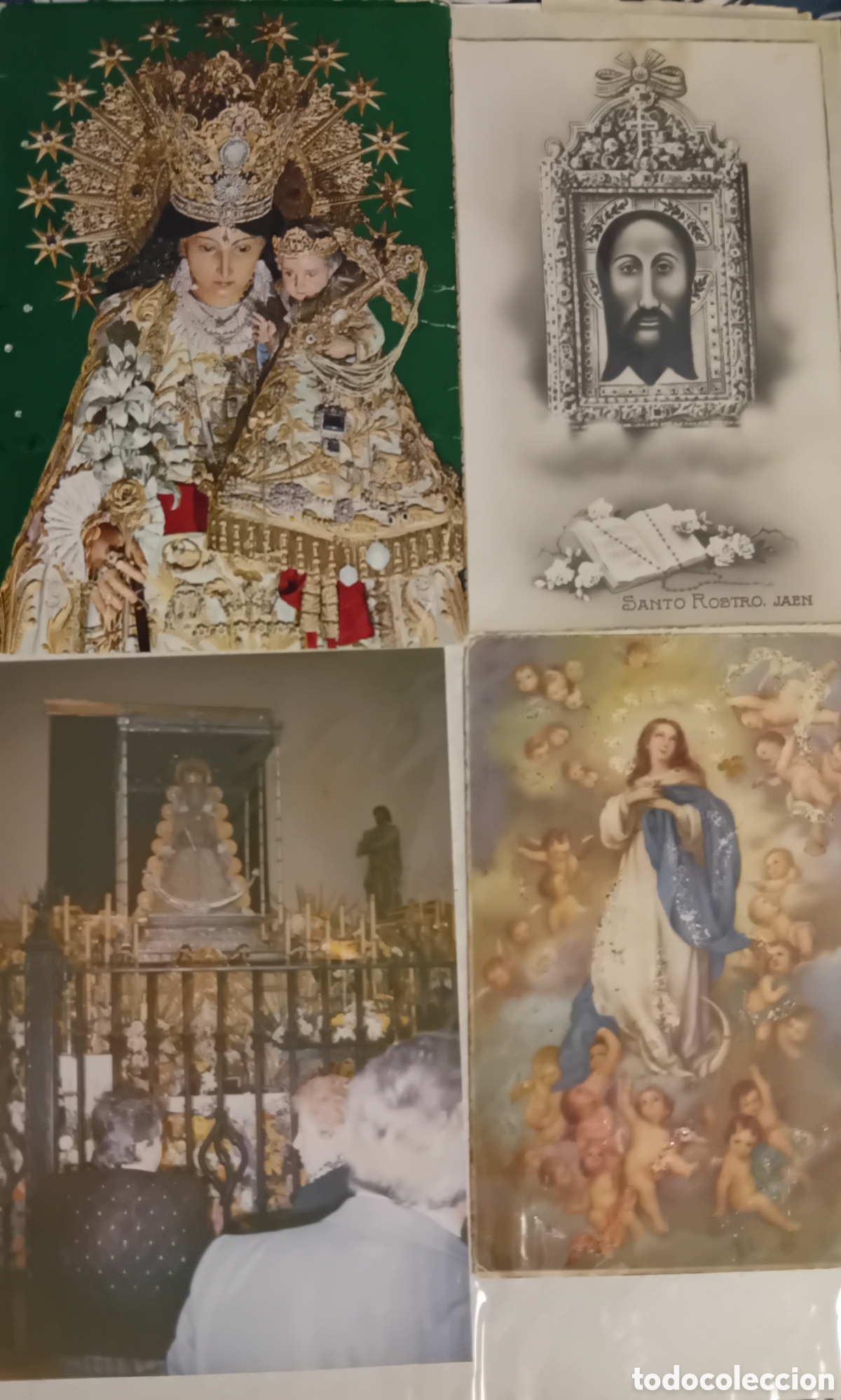 Postales: 75 Estampas religiosas antiguas variadas. - Foto 3