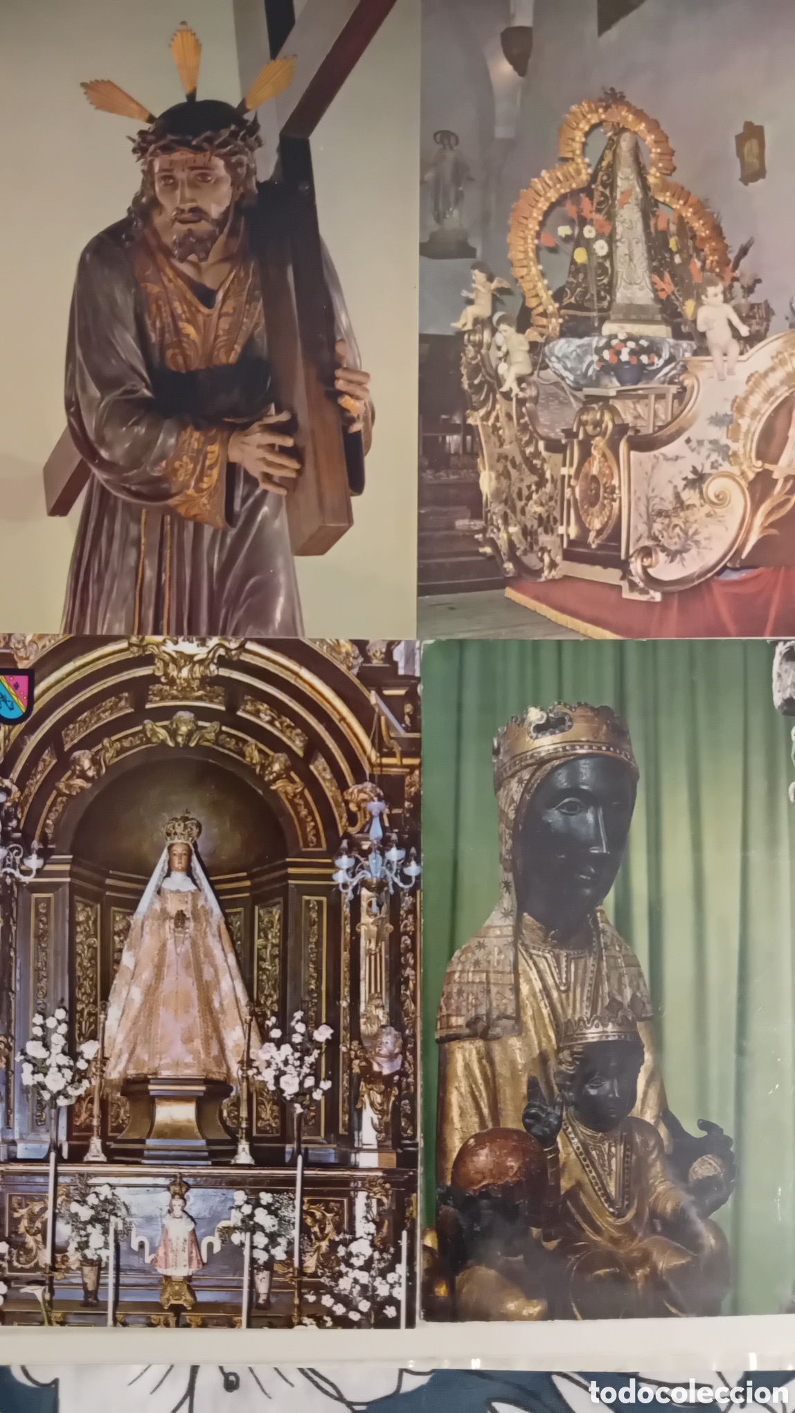 Postales: 75 Estampas religiosas antiguas variadas. - Foto 7