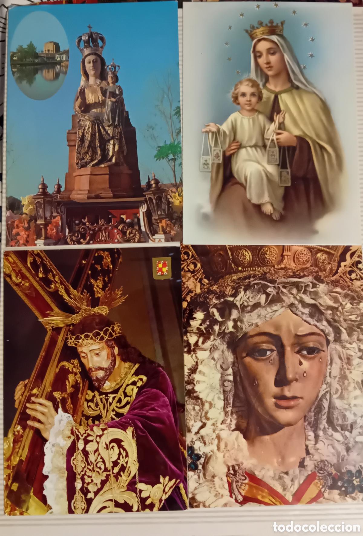 Postales: 75 Estampas religiosas antiguas variadas. - Foto 8