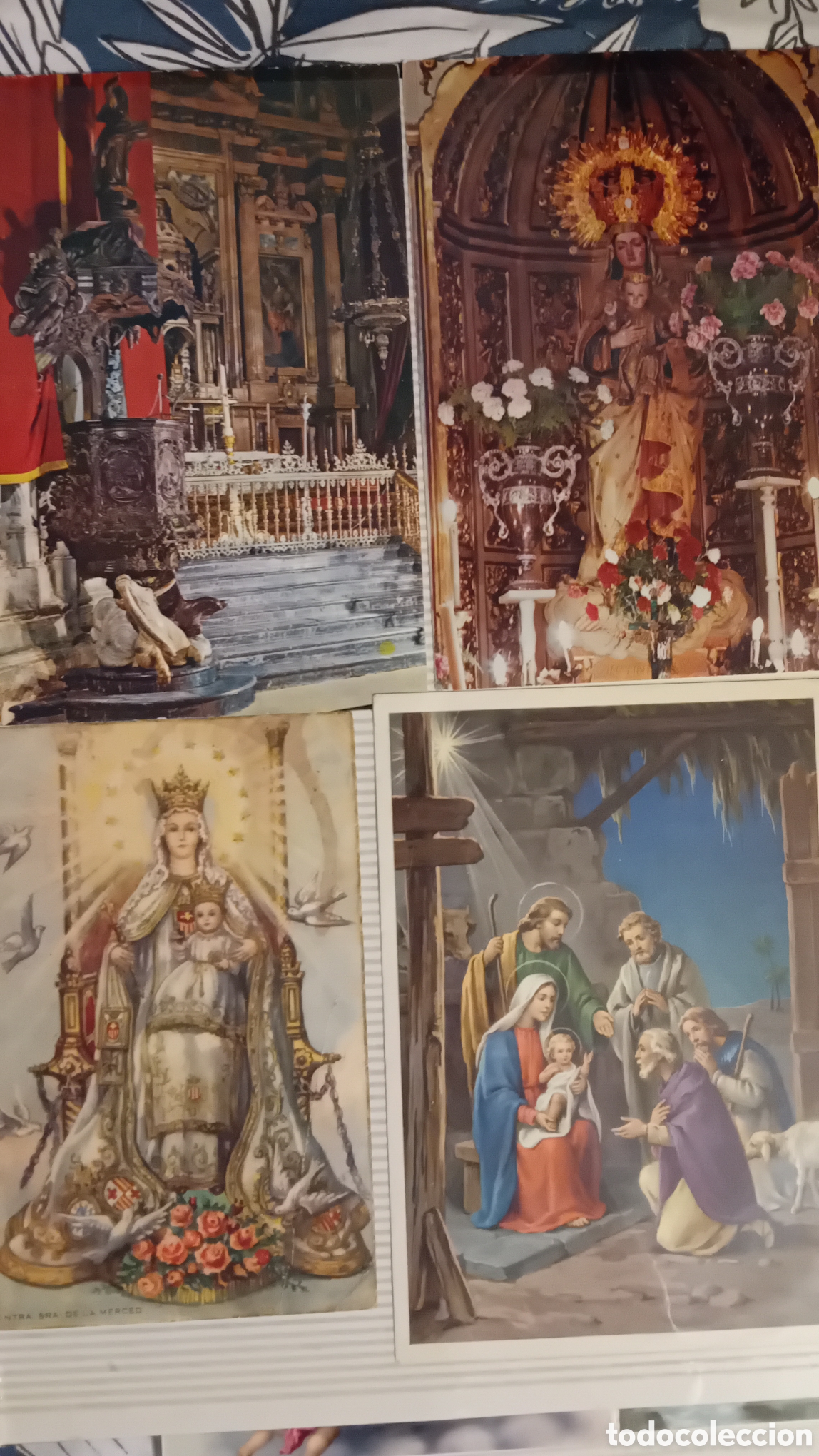 Postales: 75 Estampas religiosas antiguas variadas. - Foto 9