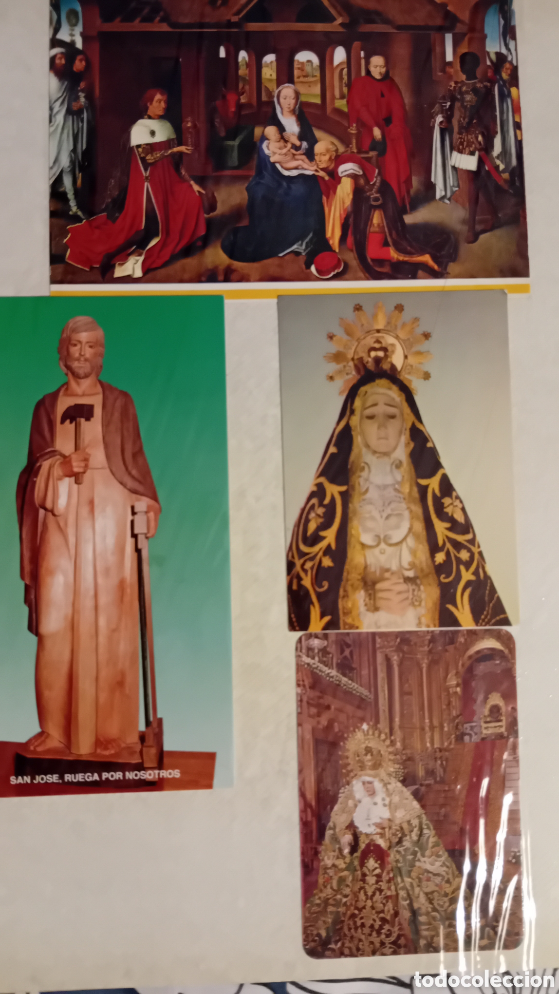 Postales: 75 Estampas religiosas antiguas variadas. - Foto 10