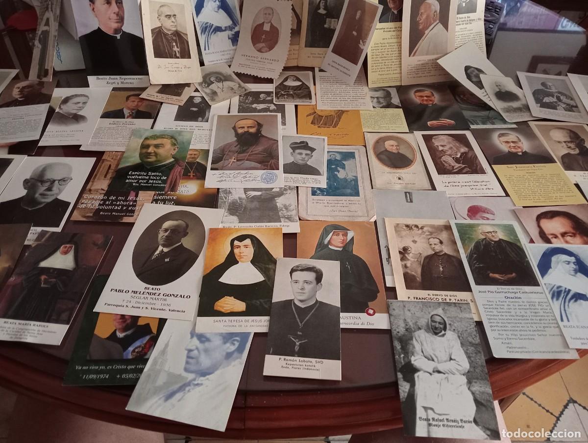 Postales: LOTE 80 ESTAMPAS RELIGIOSAS DE SANTOS, BEATOS,MONJAS,SACERDOTES, FRAILES ETC...ALGUNA CON RELIQUIA