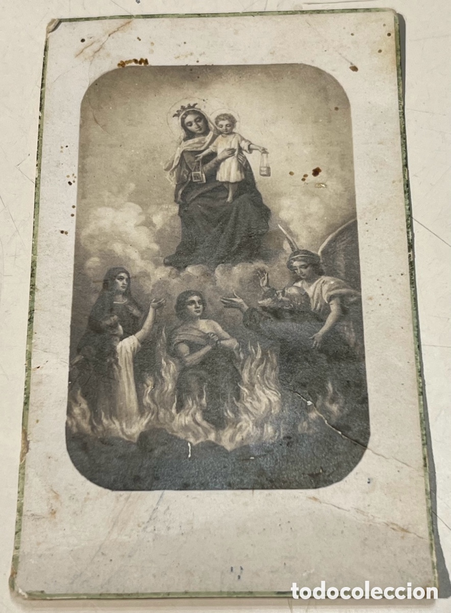 Postales: Estampa Religiosa. Asociacion del Carmen Comuni&oacute;n General. Hellin. Albacete. 1926. Imprenta Hermida.