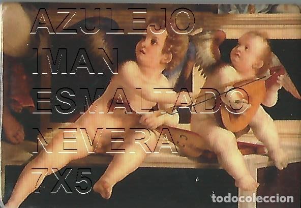 Postales: AZULEJO IMAN PARA NEVERA ESMALTADO MOTIVO RELIGIOSO 7X5 U92