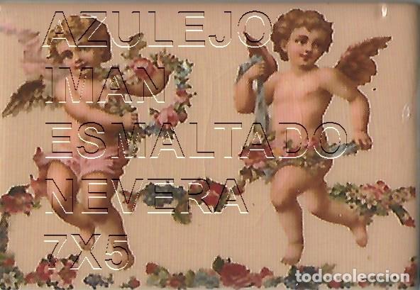 Postales: AZULEJO IMAN PARA NEVERA ESMALTADO MOTIVO RELIGIOSO 7X5 U92