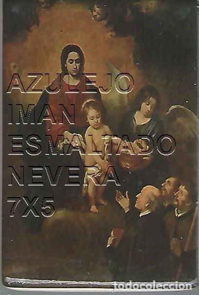 Postales: AZULEJO IMAN PARA NEVERA ESMALTADO MOTIVO RELIGIOSO 7X5 U92