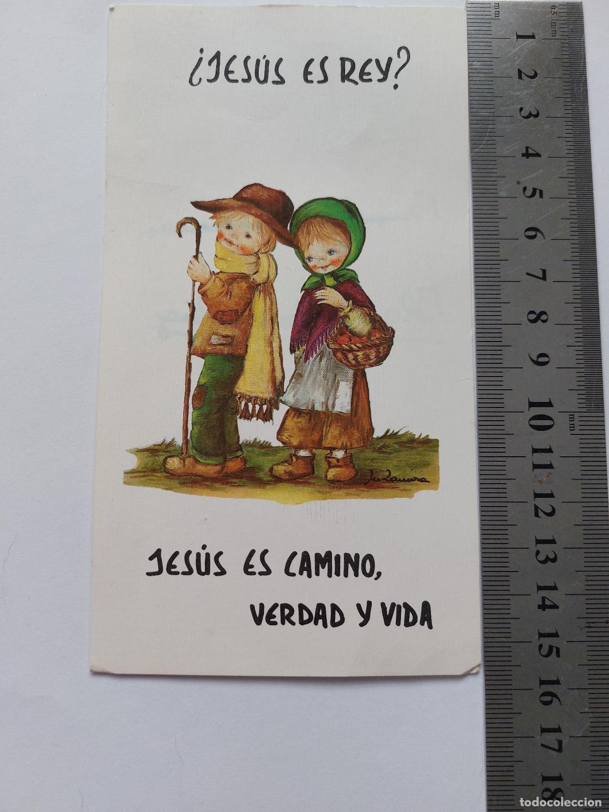Postales: Estampa con ilustraci&oacute;n religiosa de Primera Comuni&oacute;n