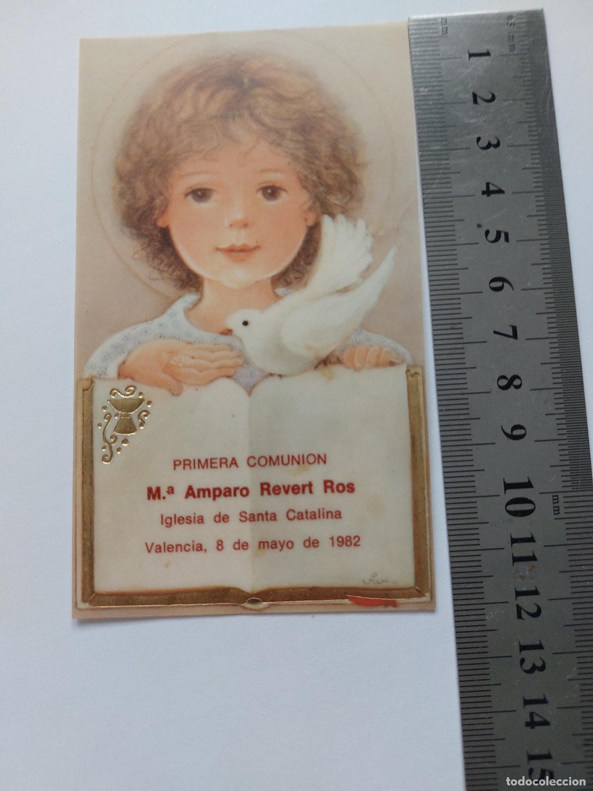 Postales: Estampa de recuerdo de Primera Comuni&oacute;n, Valencia