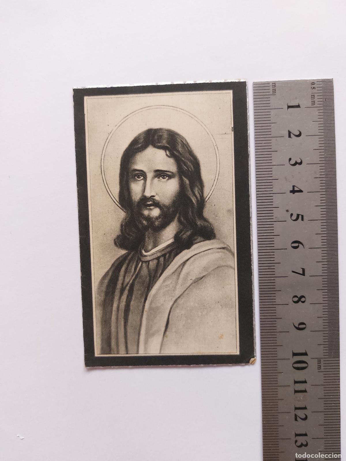 Postales: Estampa religiosa con imagen de Jesucristo y la Virgen Mar&iacute;a
