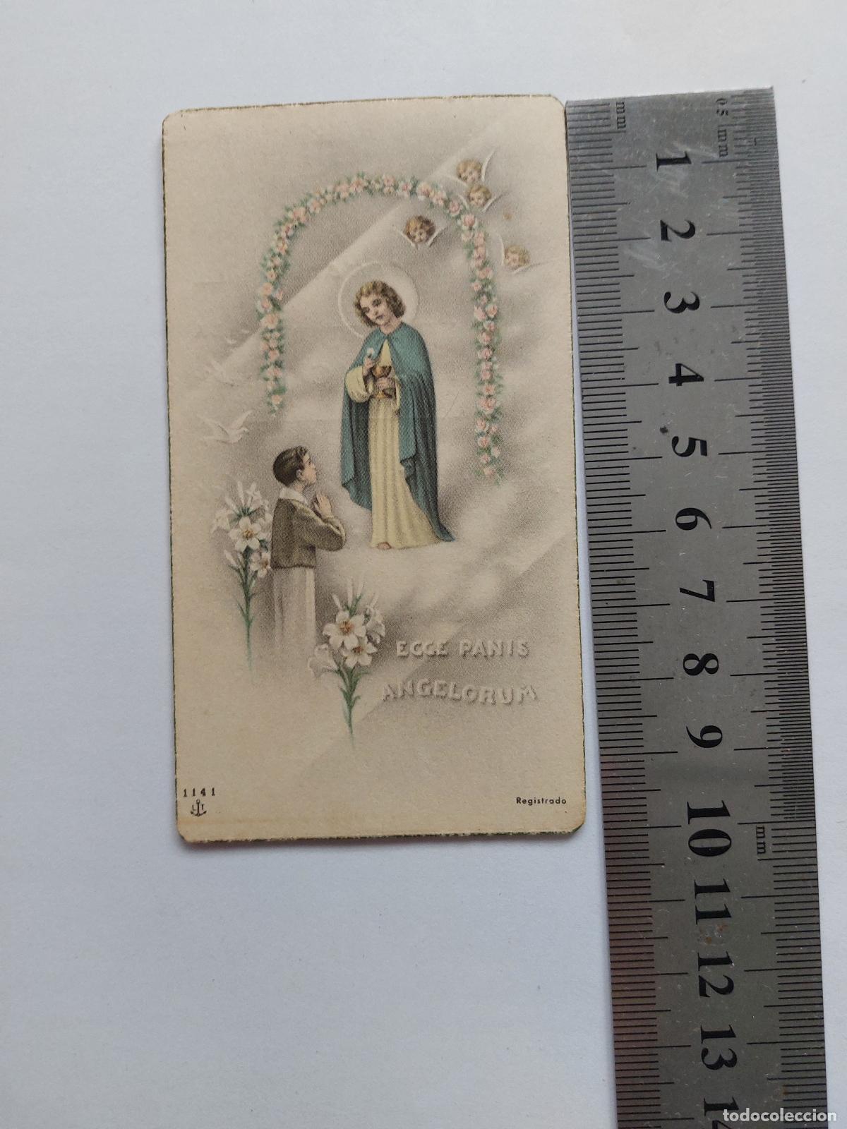 Postales: Estampa de recuerdo de Primera Comuni&oacute;n en Mislata