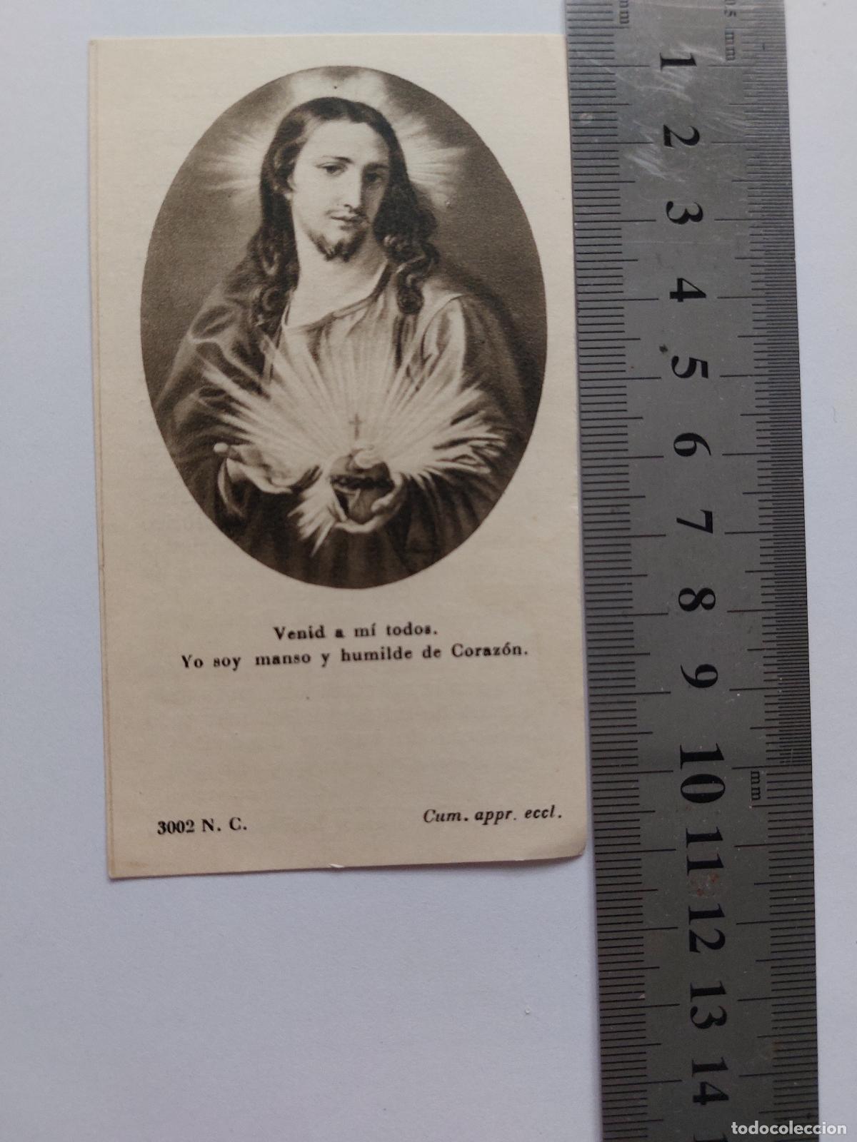 Postales: Estampa Sagrado Coraz&oacute;n de Jes&uacute;s con Novena de Confianza