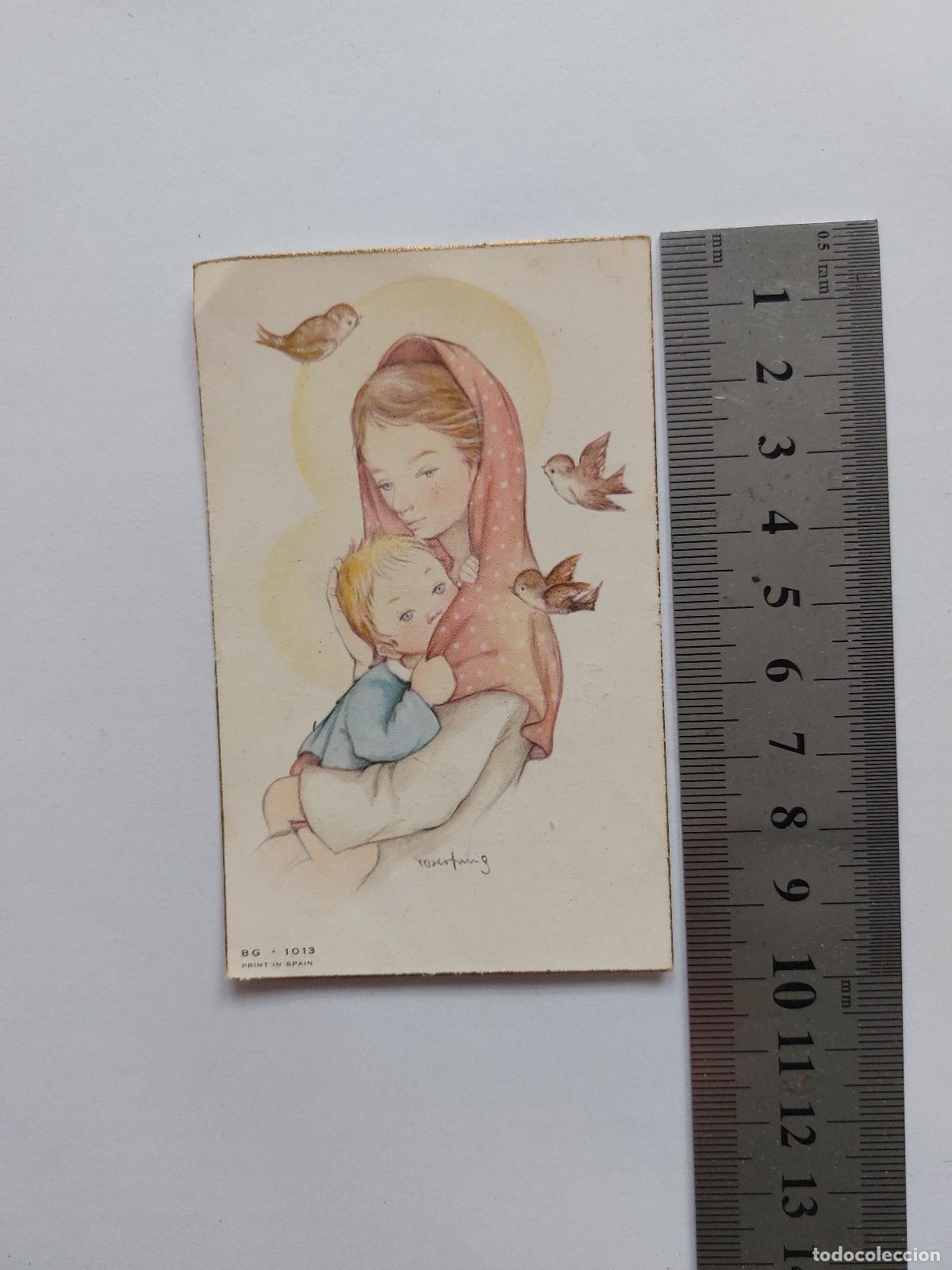 Postkarten: Estampa de recuerdo de nacimiento religioso en Valencia