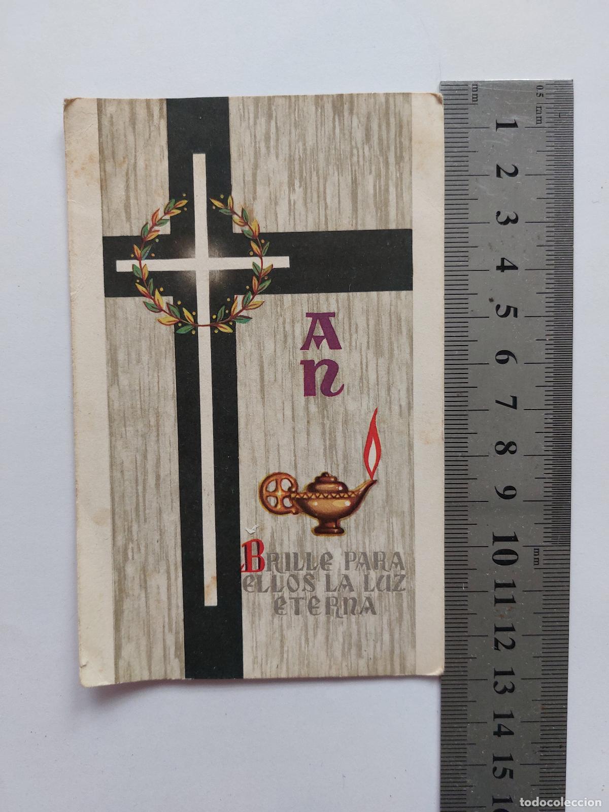 Postkarten: Estampa de recordatorio funeral de D. Manuel Asuncion Roca