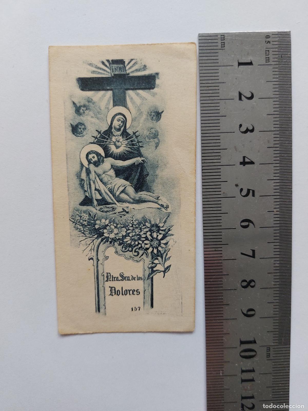 Postais: Estampa religiosa estampa Nuestra Se&ntilde;ora de los Dolores