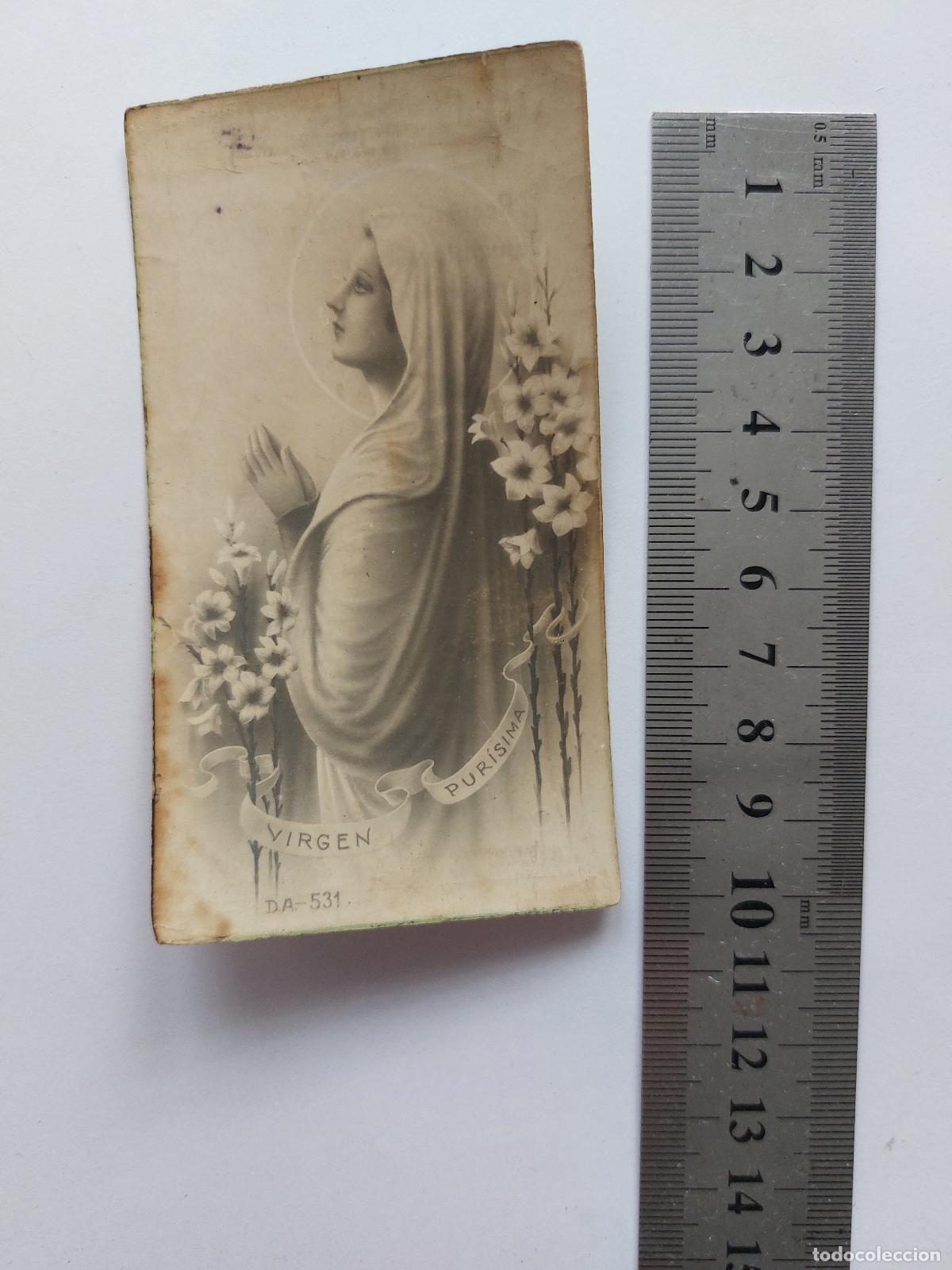 Postkarten: Estampa de Recuerdo Religioso Virgen Pur&iacute;sima Manresa