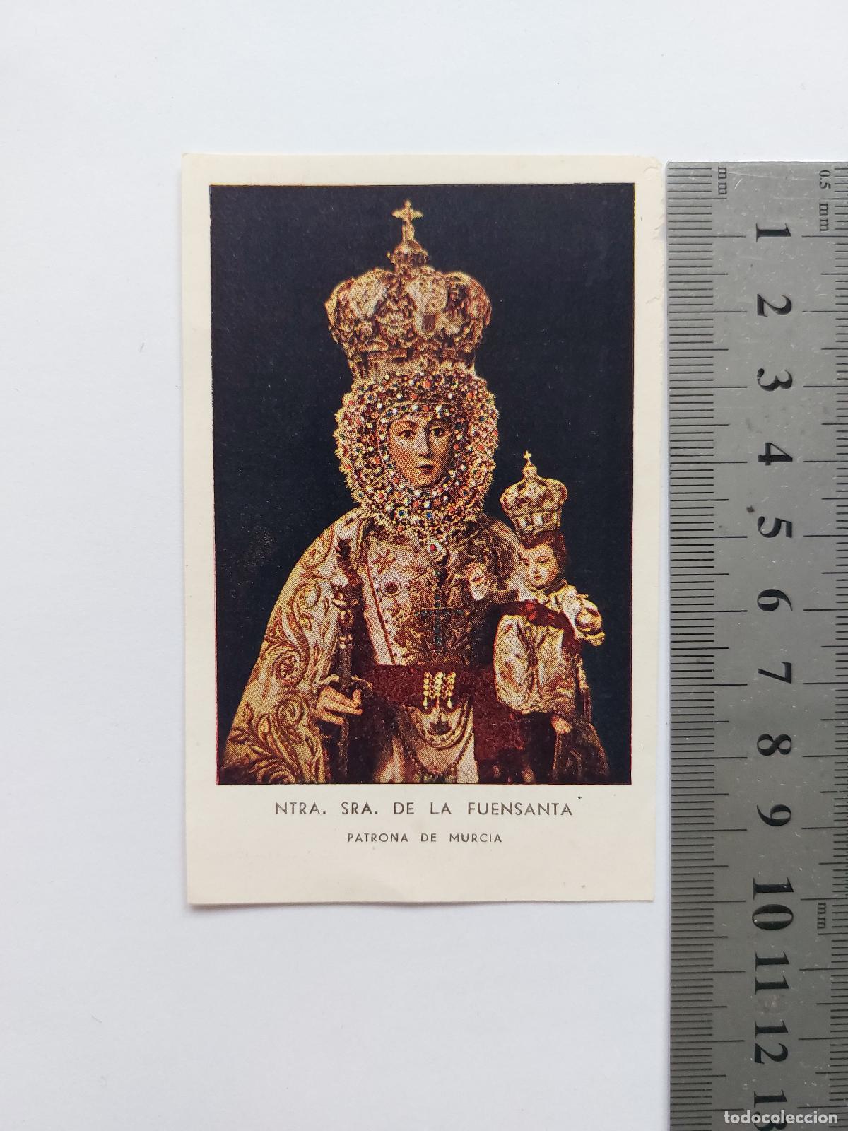 Postais: Estampa de Nuestra Se&ntilde;ora de la Fuensanta, Patrona de Murcia