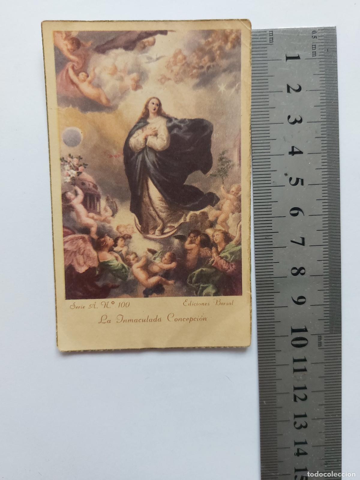Postales: Estampa religiosa de la Inmaculada Concepci&oacute;n de Ediciones Barsal